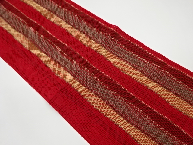 JAPANESE KIMONO / VINTAGE NAGOYA OBI / WOVEN STRIPE